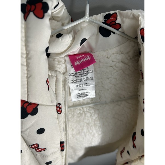 Disney Minnie Mouse  Winter Jacket Size 6 With Ears On Hood - Picture 4 of 8